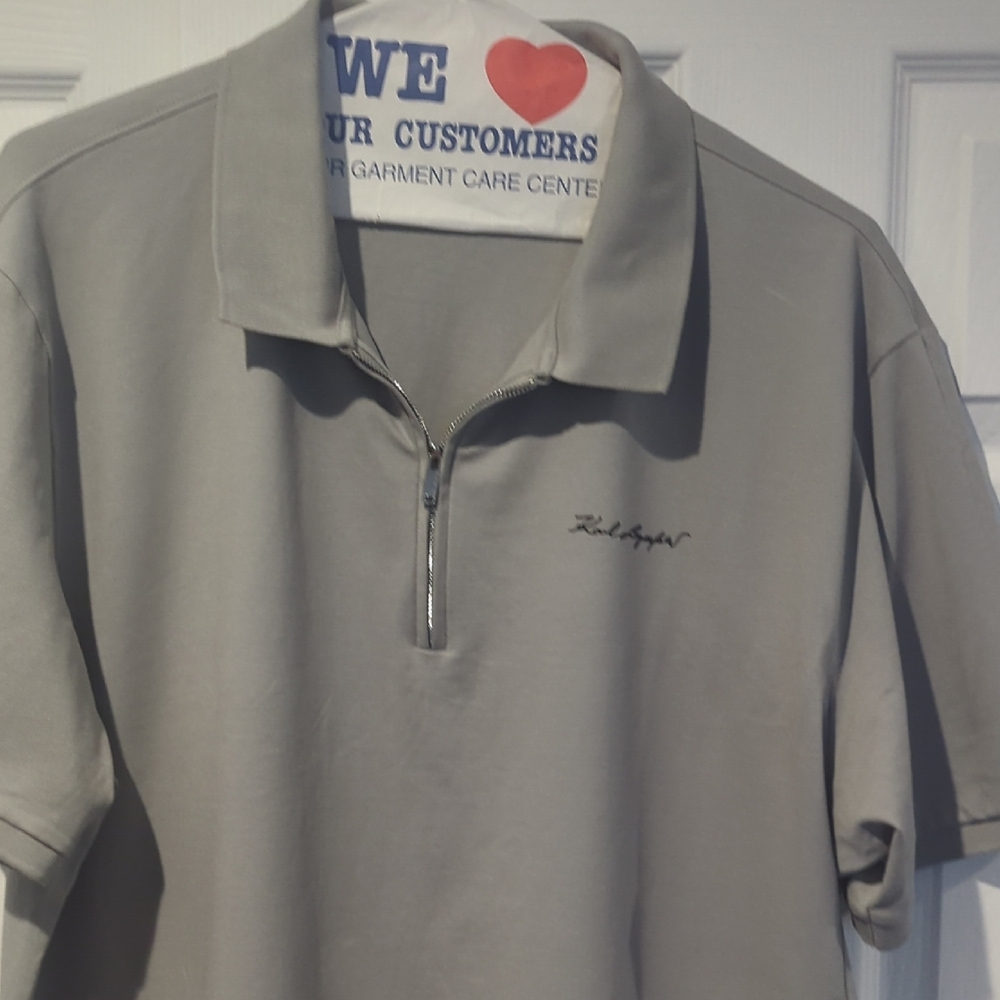Karl Lagerfeld Gray Polo Shirt